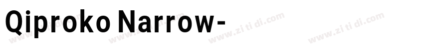 Qiproko Narrow字体转换
